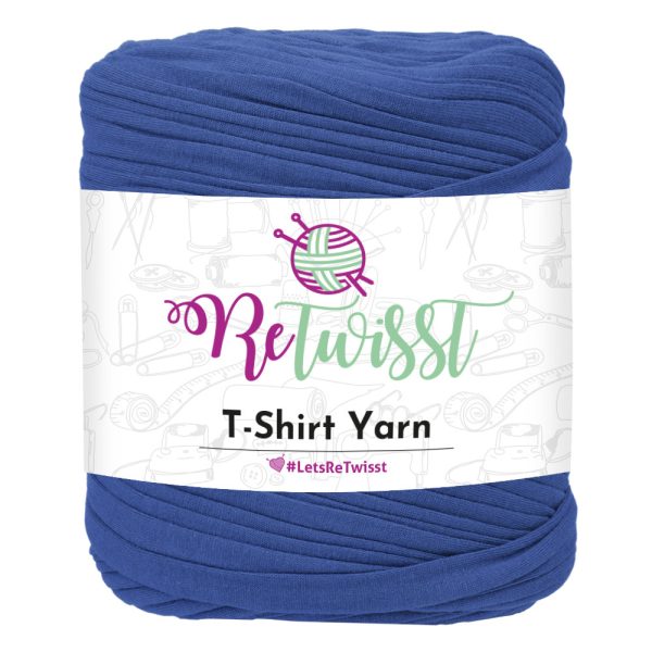 Retwisst Recycled T-Shirt Yarn Mid Blue