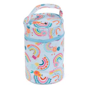 Rainbow Design PVC Yarn Project Bag