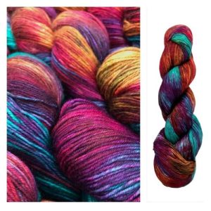 Hand Dyed Symfonie Viva Superwash Merino DK Yarn Party Lights