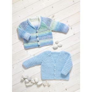 James C Brett Pattern DK Baby Crochet Cardigans