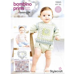 Stylecraft Bambino Prints Tops and Blankets DK Patterns