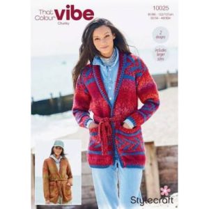 Stylecraft That Colour Vibe Chunky Cardigans Pattern