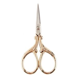 Gold Hemline Embroidery Crafting Scissors 3.5in