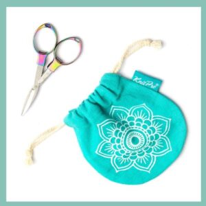 The Mindful Collection Folding Scissors Rainbow with Case