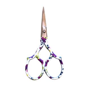 Small Crafting Scissors Purple Floral