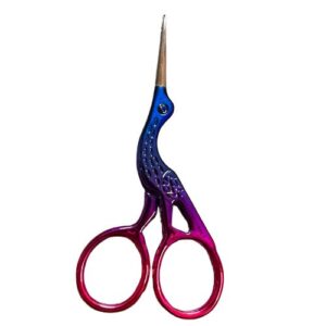 Small Ombre Stork Crafting Scissors Hot Pink Purple & Blue