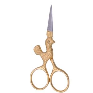 Small Gold Chicken Stork Crafting Scissors