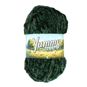 King Cole Yummy Tweed Chunky Chenille Yarn Ball