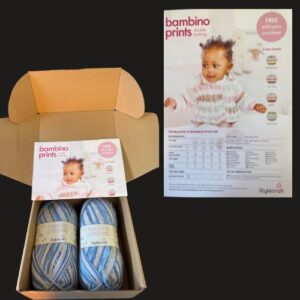 Knitted Baby Jacket Kit in StyleCraft Bambino Prints Jumping Jacks