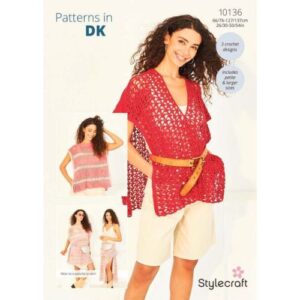 StyleCraft Beach Cover Ups Pattern 10136 in Colour Burst DK