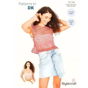 StyleCraft Crochet Tops Pattern 10134 in Colour Burst DK