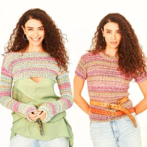 StyleCraft Knitted Sweater Patterns 10132 in Colour Burst DK