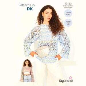 Stylecraft Crochet Tops Pattern 10133 in Colour Burst DK