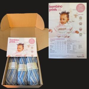 Knitted Toddler Jacket Kit in StyleCraft Bambino Prints Jumping Jacks