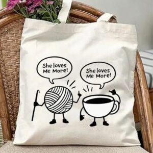 Yarn v Tea Tote Bag