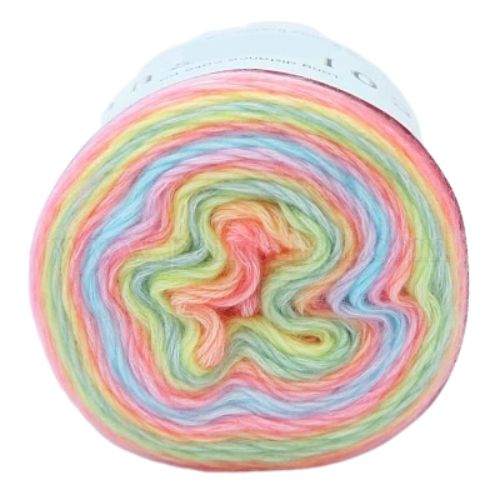 Colorful Yarn DK 100g Cake bright pastel