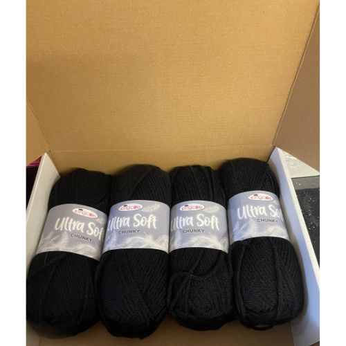 BLACK FRIDAY King Cole Ultra Soft Chunky Pack Black