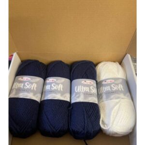 BLACK FRIDAY King Cole Ultra Soft Chunky Pack Navy & White