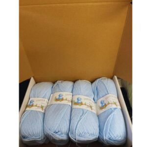 BLACK FRIDAY Super Soft Baby Aran Yarn Pack Blue